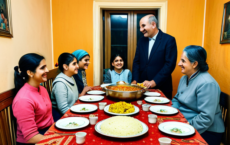 조지아의 다문화 사회 - **Prompt:** "A vibrant Tbilisoba festival scene in Tbilisi, Georgia. People in traditional clothing ...