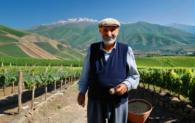 조지아 기념품 구매 장소 - **A picturesque scene of traditional Georgian Qvevri wine-making in the Kakheti region.** An experie...