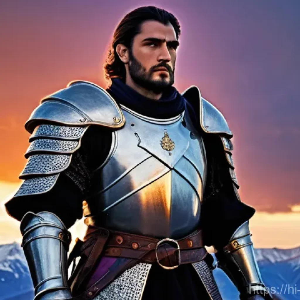 조지아 문학 작품 추천 - **Prompt for Shota Rustaveli's "The Knight in the Panther's Skin":**
"A majestic medieval Georgi...