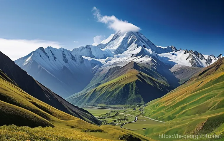 카즈베기 산의 독특한 생태계 - **Majestic Wildlife in Kazbegi's Rugged Peaks**
    A captivating, detailed wildlife photograph capt...